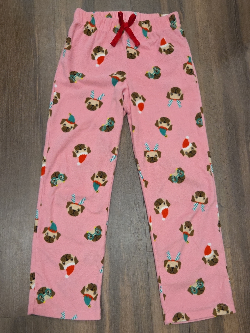 Old Navy Pink Kids Pajama Pants with Holiday Pug Print